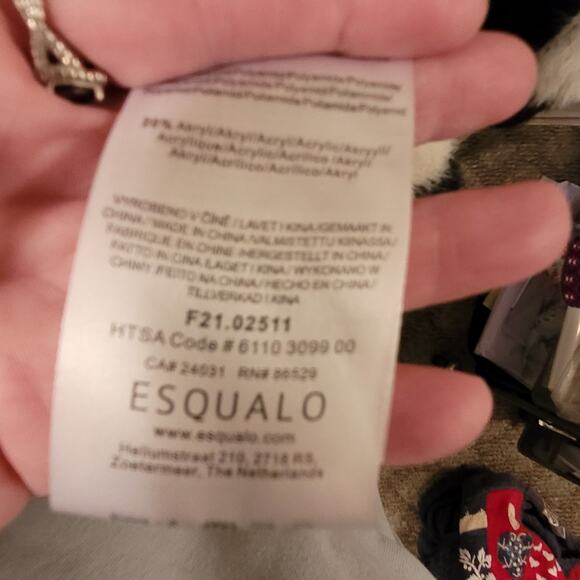 Esqualo Womens Fuzzy Knit Fringed Open Front Cardigan Sweater Black & Cream XL - Picture 5 of 9